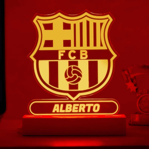 Lámpara Escudo Barcelona Personalizada