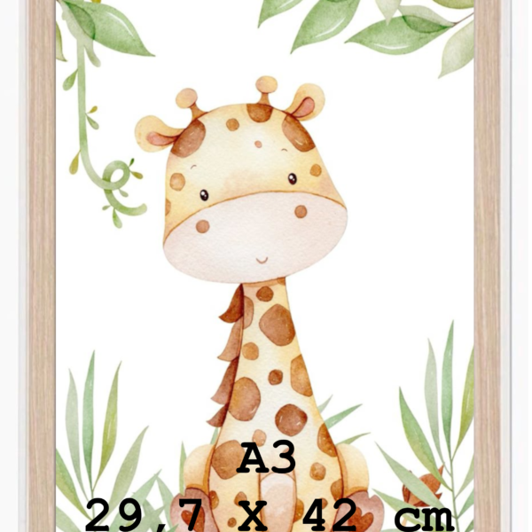 Marco de fotos A3 color roble