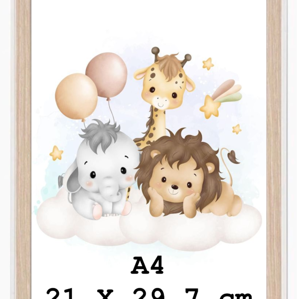 Marco de fotos A4 color roble