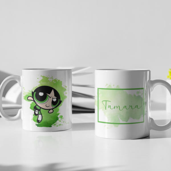 Taza Supernenas Cactus con nombre
