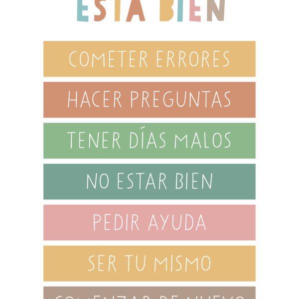 Lámina 'Está bien'