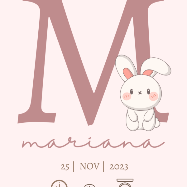 Natalicio Inicial Conejo