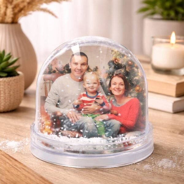 Bola de nieve con foto