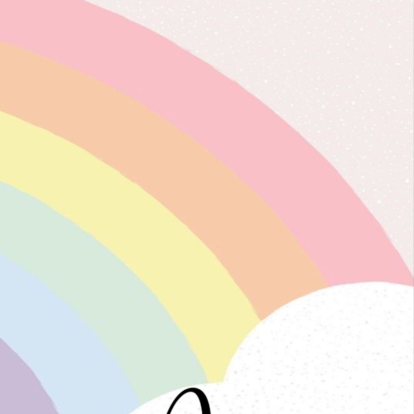 Lámina Arcoíris con nombre