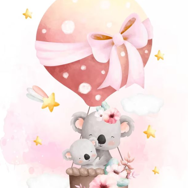 Lámina Koalas en Globo Aerostático