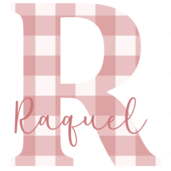 Lámina Inicial Nombre Rosa estilo Vichy