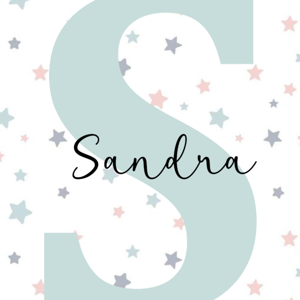 Lámina Inicial Nombre Azul con estrellas