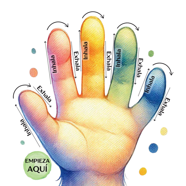 Lámina Mano 'Respira conmigo'